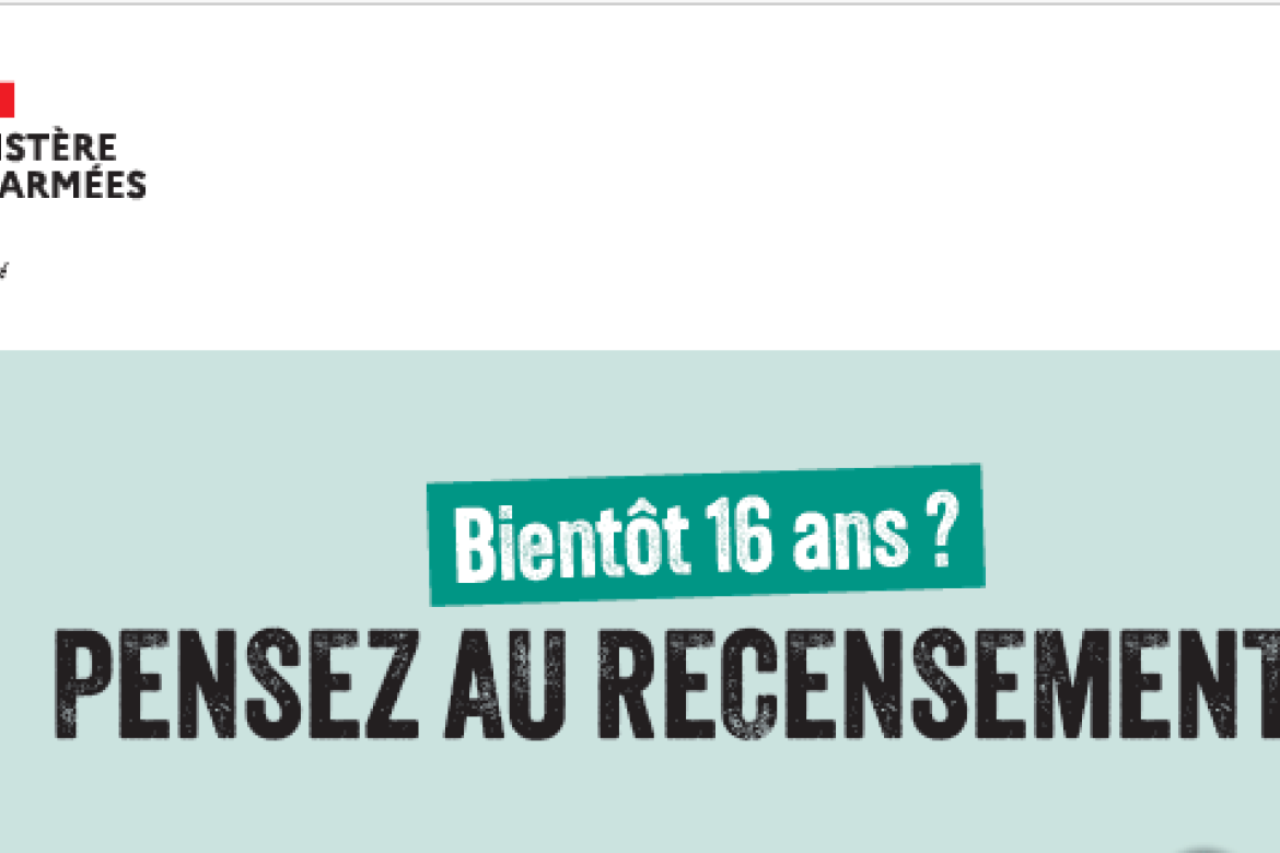 Bientôt 16 ans ? Faites-vous recenser en mairie ! 