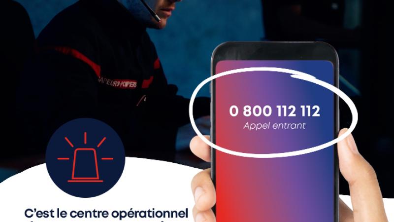 Affiche numéro d'urgence
