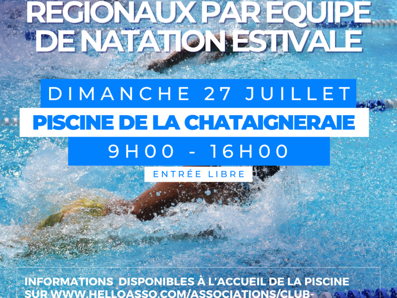 Régionaux par équipe de natation estivale