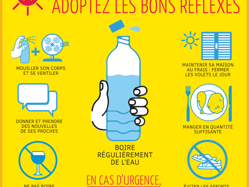 Canicule : mise en vigilance de niveau orange
